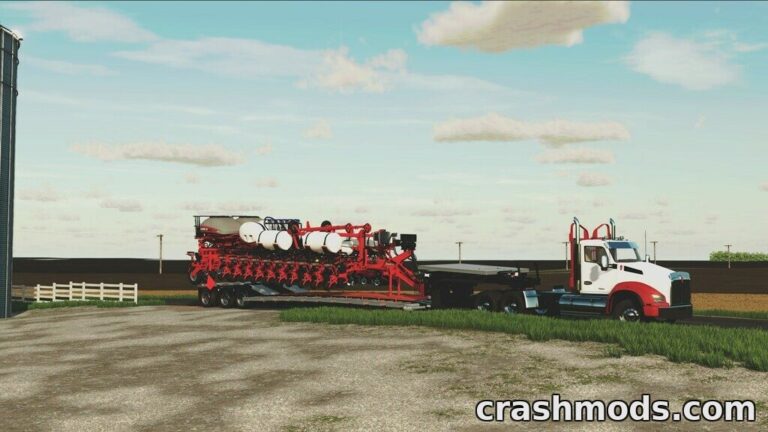 Landoll 845-AG Hauloll – 45-Ton Lowboy Trailer Farming Simulator 22 mod screenshot