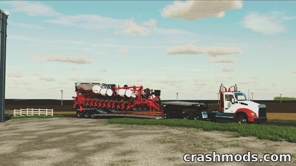 Landoll 845-AG Hauloll – 45-Ton Lowboy Trailer Farming Simulator 22 mod screenshot