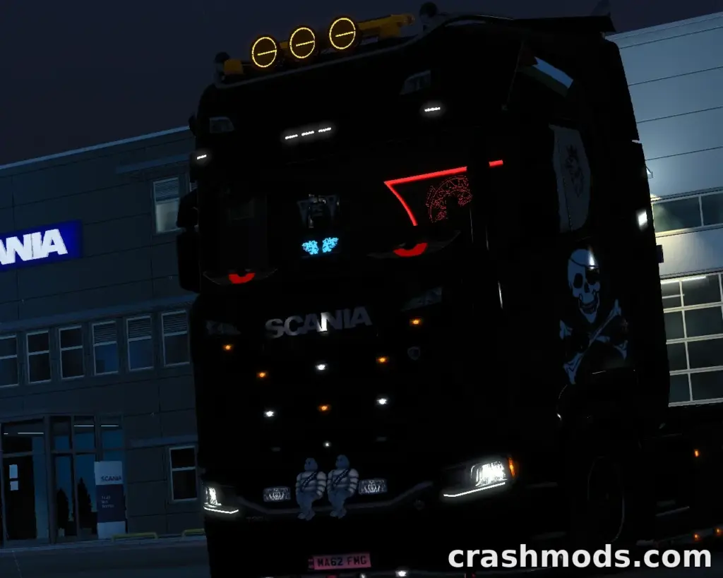 LED Eyes for All Trucks – Brown, Devil, Dragon, Snake and Red Styles Euro Truck Simulator 2 mod screenshot