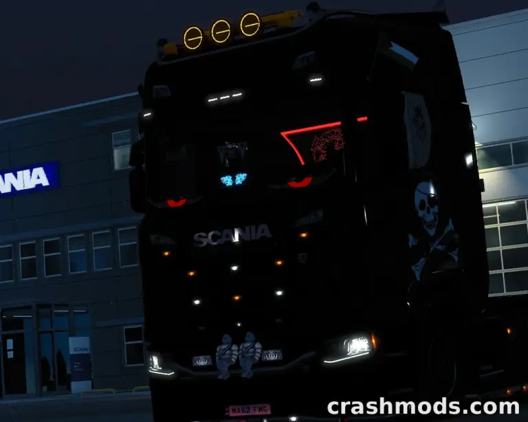 LED Eyes for All Trucks – Brown, Devil, Dragon, Snake and Red Styles Euro Truck Simulator 2 mod screenshot