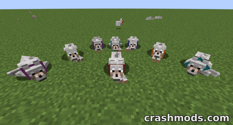 Let Sleeping Dogs Lie – Tamed Wolves That Lie Down to Rest Minecraft mod screenshot