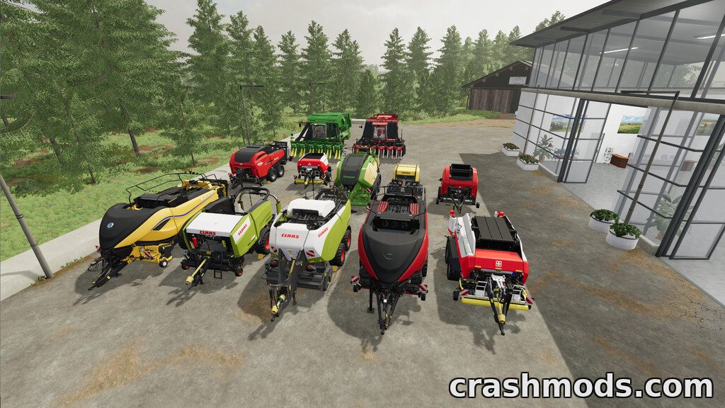 Liftable Bales Pack – 100 kg Bales from Every Base Game Baler Farming Simulator 22 mod screenshot