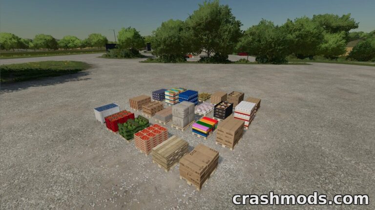 Liftable Pallets and Big Bags – Carry 100 kg Pallets by Hand Farming Simulator 22 mod screenshot