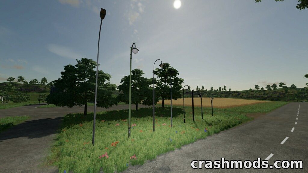 Light Poles Package – 8 Placeable Light Poles – screenshot 3