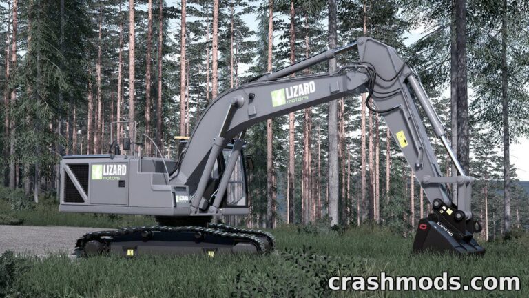 Lizard 320 Excavator – 173 HP Crawler Excavator Farming Simulator 22 mod screenshot