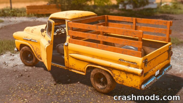 Lizard Apache Fleetside 1958 – 160 HP Classic Pickup Truck Farming Simulator 22 mod screenshot