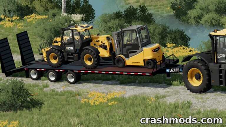 Lizard Class C 450/455/460 Low Loader – Three Hitch Options Farming Simulator 22 mod screenshot