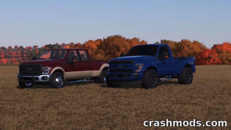 Lizard F350 – 350 HP Pickup Truck with Service and Flatbed Bodies Farming Simulator 22 mod screenshot