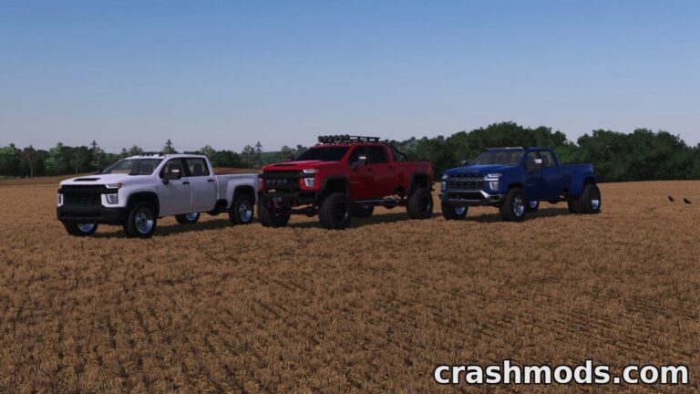 Lizard Silverado 3500 – 550 HP Pickup with 6 Bodies Farming Simulator 22 mod screenshot