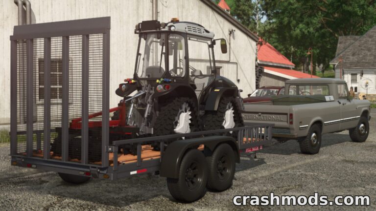 Lizard Utili Trailer – Three Low Loader Utility Trailers Farming Simulator 25 mod screenshot