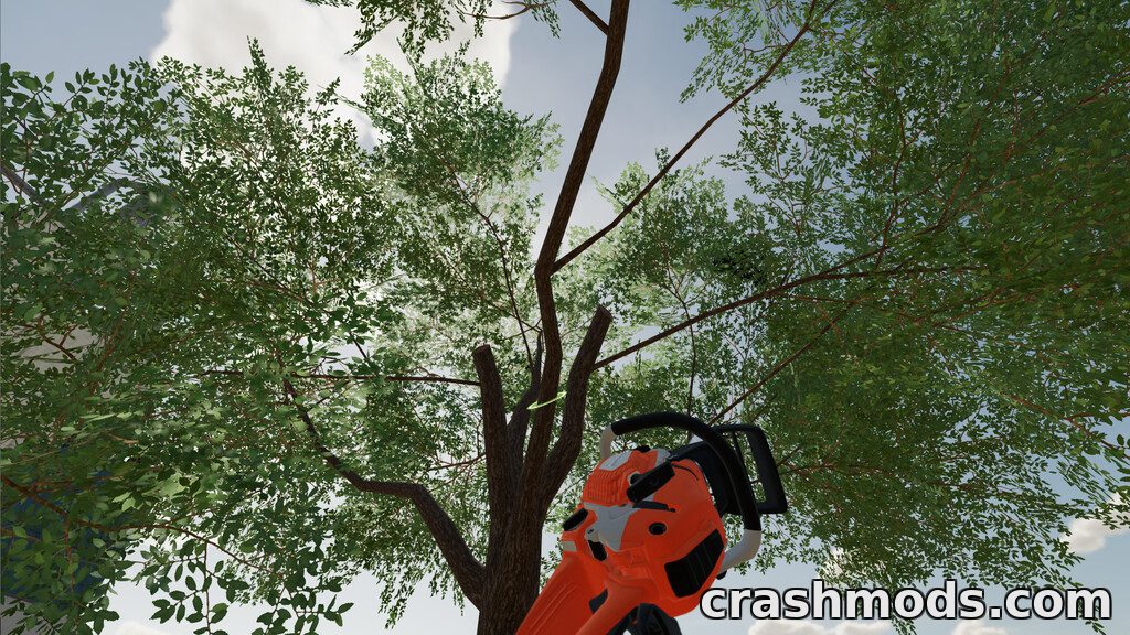 Long Reach Chainsaw – Longer Reach and 5 m Cut Diameter Farming Simulator 22 mod screenshot