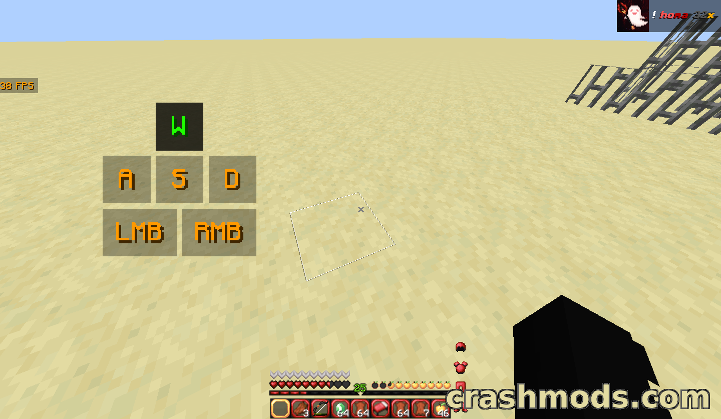 Lunar Keystrokes – On-Screen Key Display with CPS and FPS Counters – screenshot 5