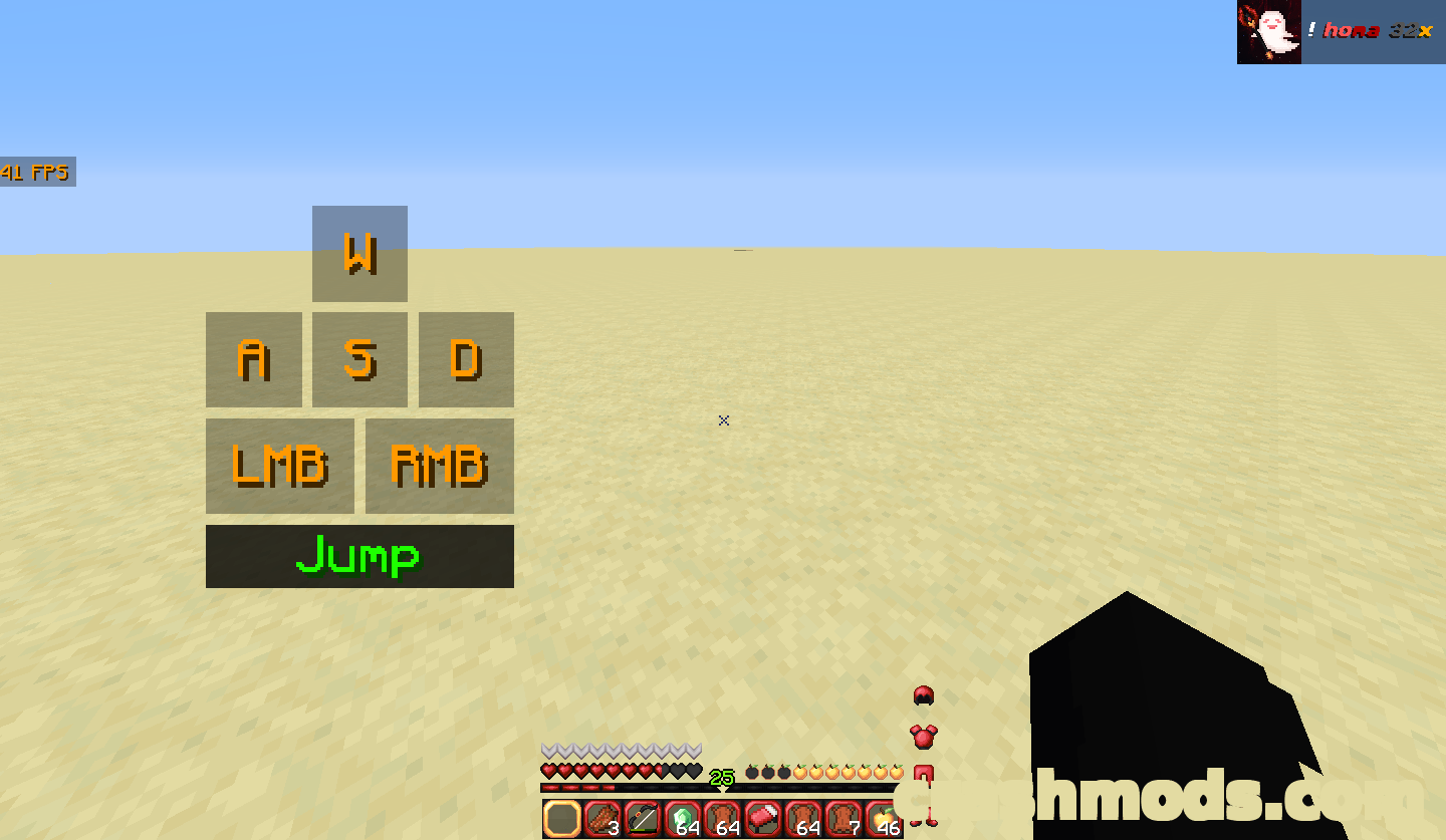 Lunar Keystrokes – On-Screen Key Display with CPS and FPS Counters – screenshot 6