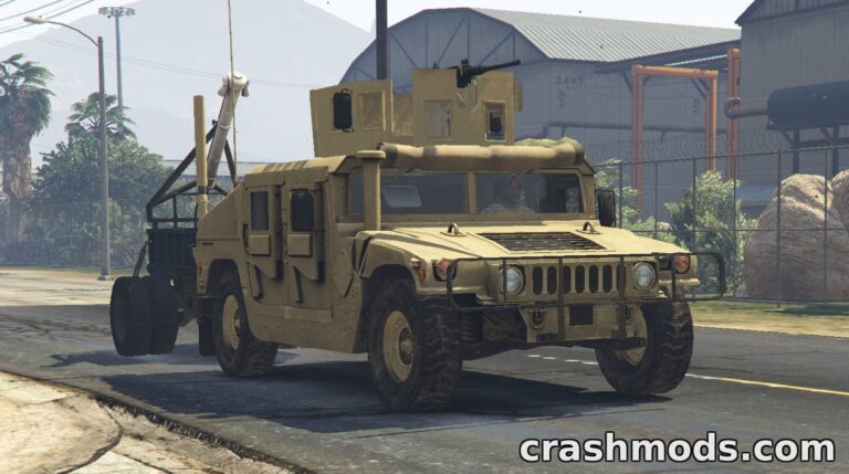 M1116 Humvee Up-Armored – Armored Military Vehicle Grand Theft Auto 5 mod screenshot