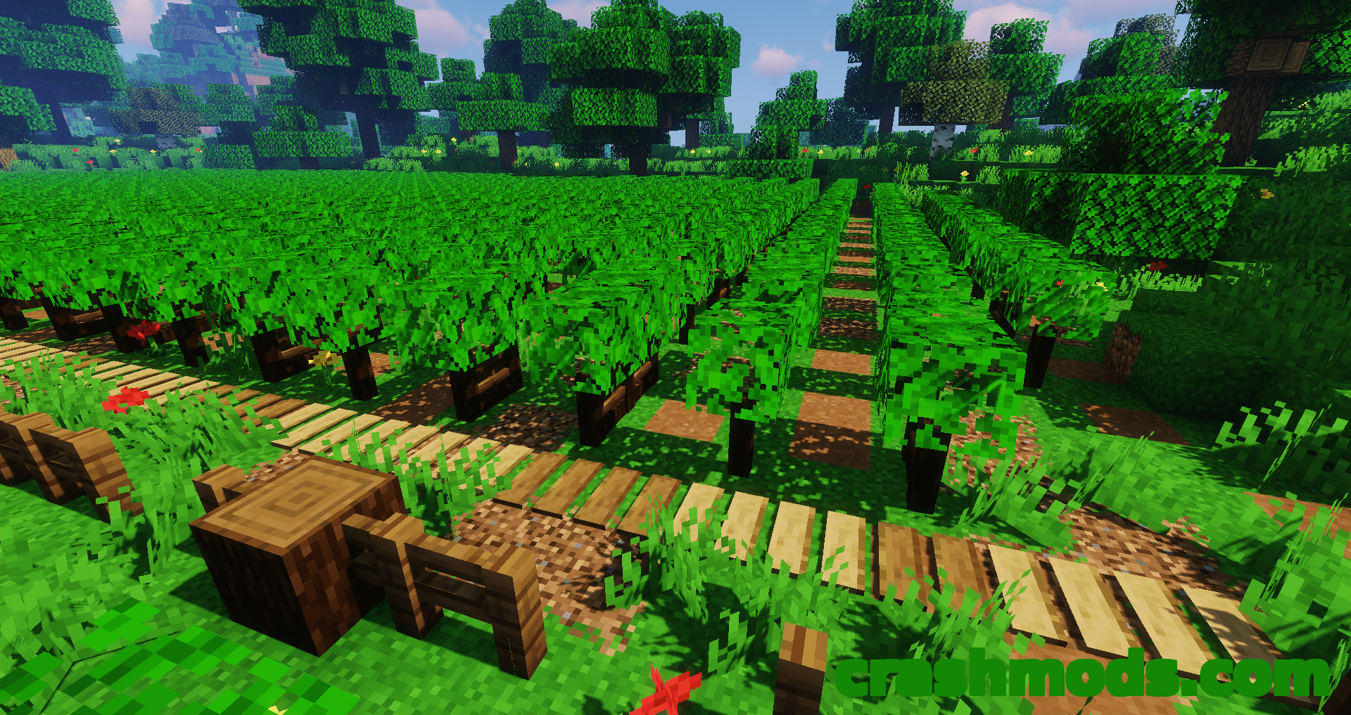 Macaw’s Paths and Pavings – Wooden Paths and Vanilla Styled Paving Blocks – screenshot 4