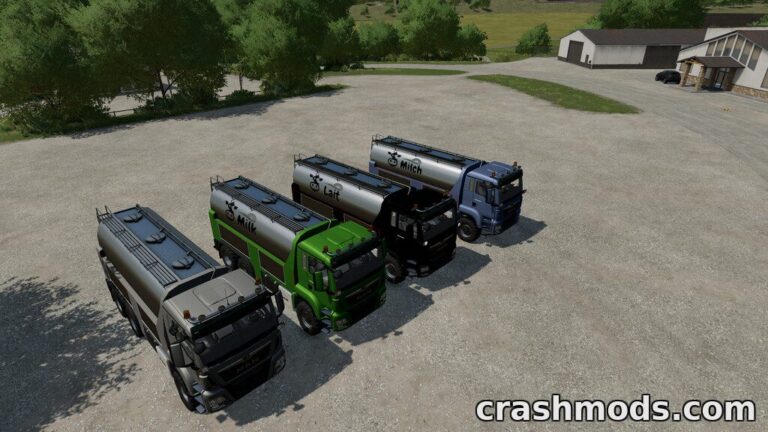 MAN TGS Milk Truck – 25,000 l Milk and Water Tanker Farming Simulator 22 mod screenshot
