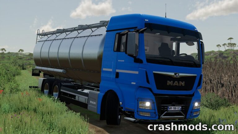 MAN TGX 6×4 Tanker Truck – 24,000 l Liquid Tanker Farming Simulator 22 mod screenshot