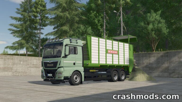 MAN TGX Hooklift – 500 hp Truck with Swap Bodies Farming Simulator 25 mod screenshot