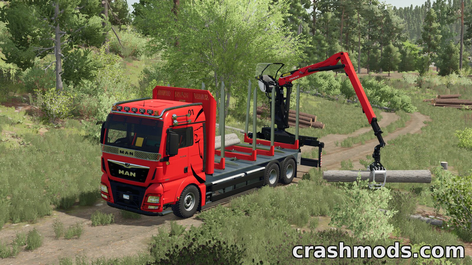MAN TGX Semi-truck Pack – 500 hp Trucks and Crane – screenshot 3