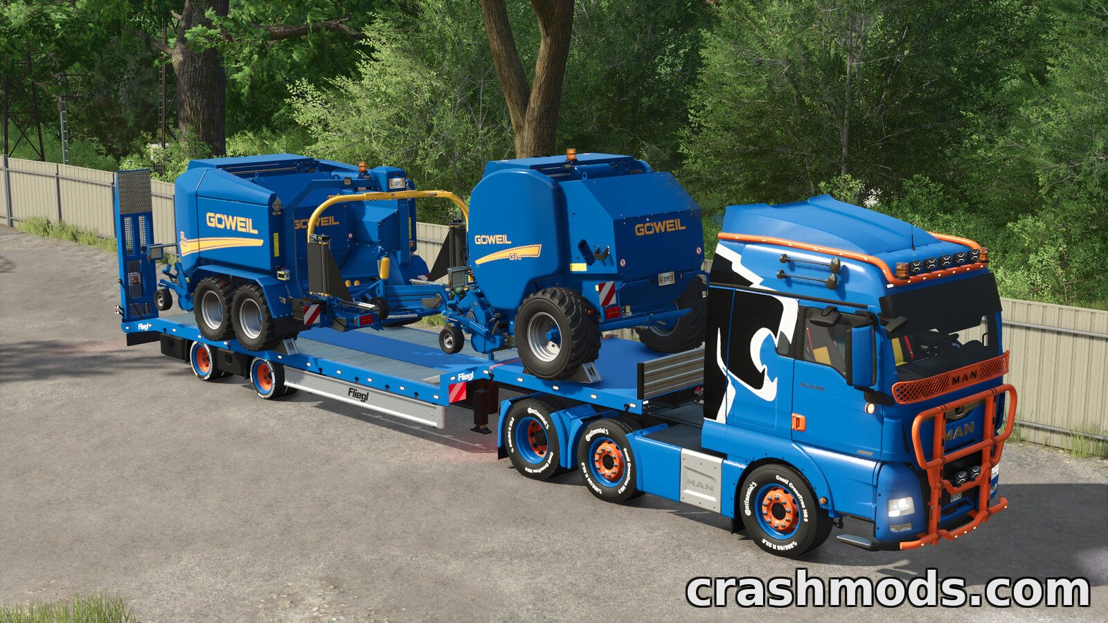 MAN TGX Semi-truck Pack – 500 hp Trucks and Crane – screenshot 4