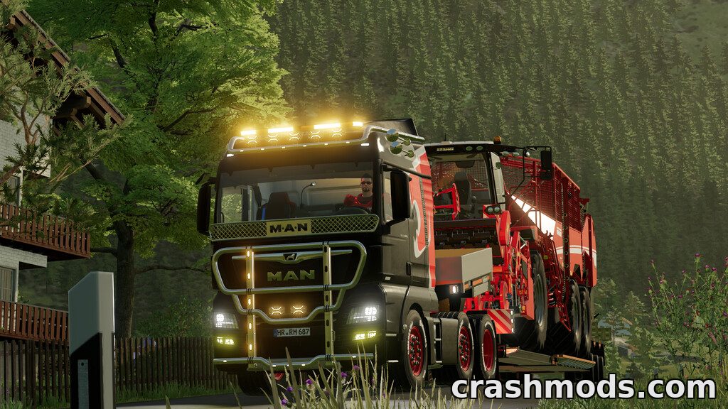 MAN TGX Truck Pack – 2 and 3 Axle Semi Trucks Farming Simulator 22 mod screenshot