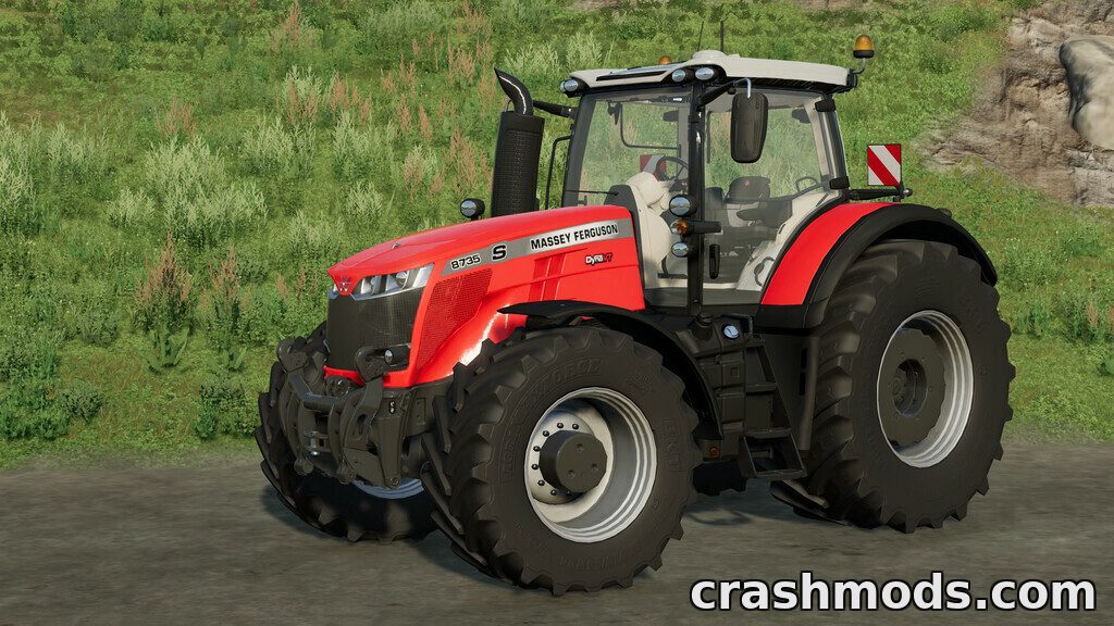 Massey-Ferguson 8700S tractor mod for Farming Simulator 22, showcasing detailed design and robust features.