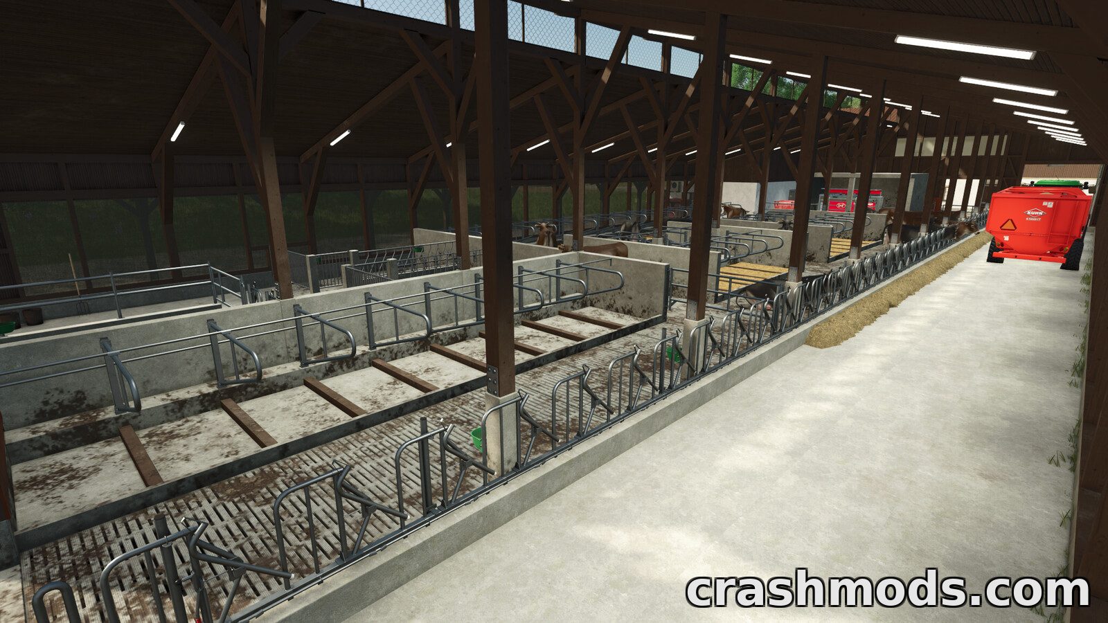 Medium Sized Cow Barn – Bavarian Style Animal Pen – screenshot 4