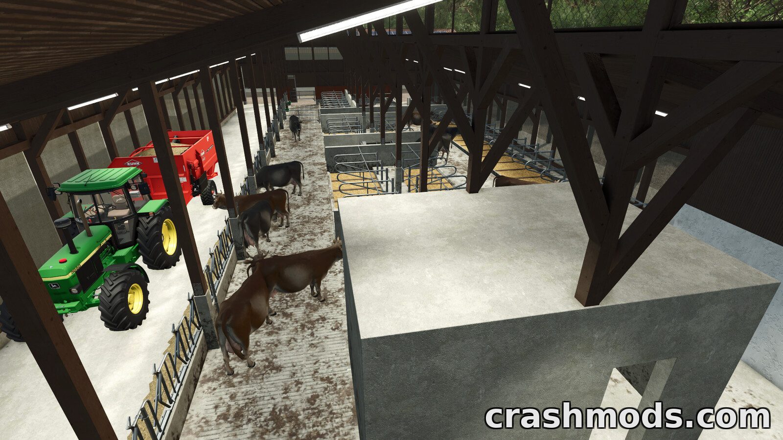 Medium Sized Cow Barn – Bavarian Style Animal Pen – screenshot 5