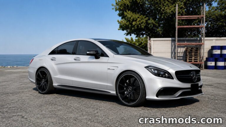 Mercedes-Benz CLS 63 AMG – Custom Sounds and Baked Lighting BeamNG.drive mod screenshot