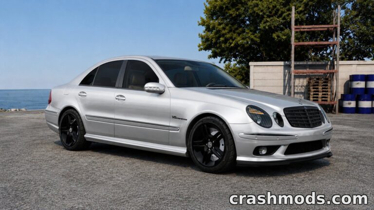 Mercedes-Benz E55 AMG – Detailed Engine Bay and Tuning BeamNG.drive mod screenshot