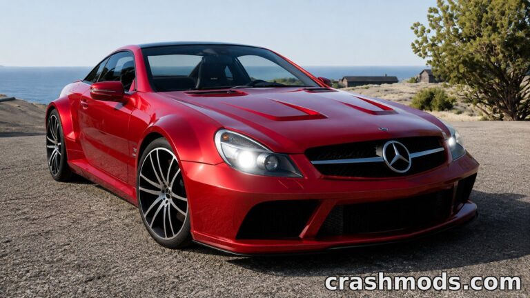 Mercedes-Benz SL65 AMG Black Series – Custom V12 Sound BeamNG.drive mod screenshot