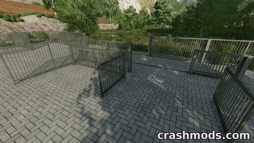 Metal Fence With Gates – Paintable Fence with 4 Gate Types – screenshot 4