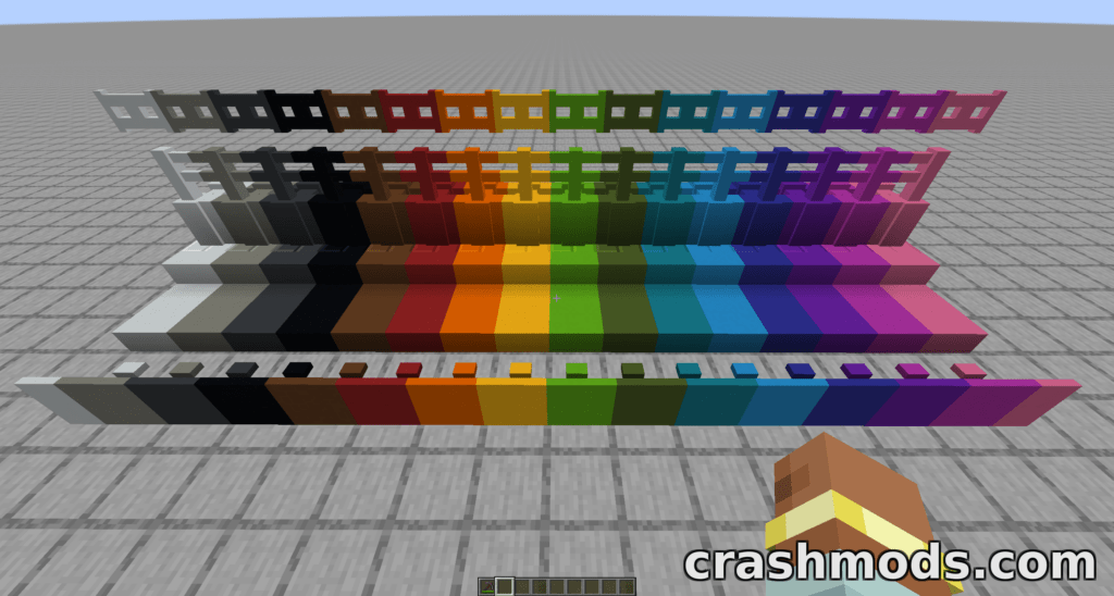 Moar Concrete – Concrete Slabs, Stairs, Walls and Fences Minecraft mod screenshot