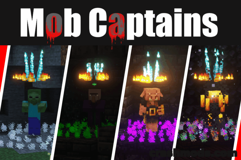 Mob Captains – Rare Elite Mobs with Illegally Enchanted Loot Minecraft mod screenshot