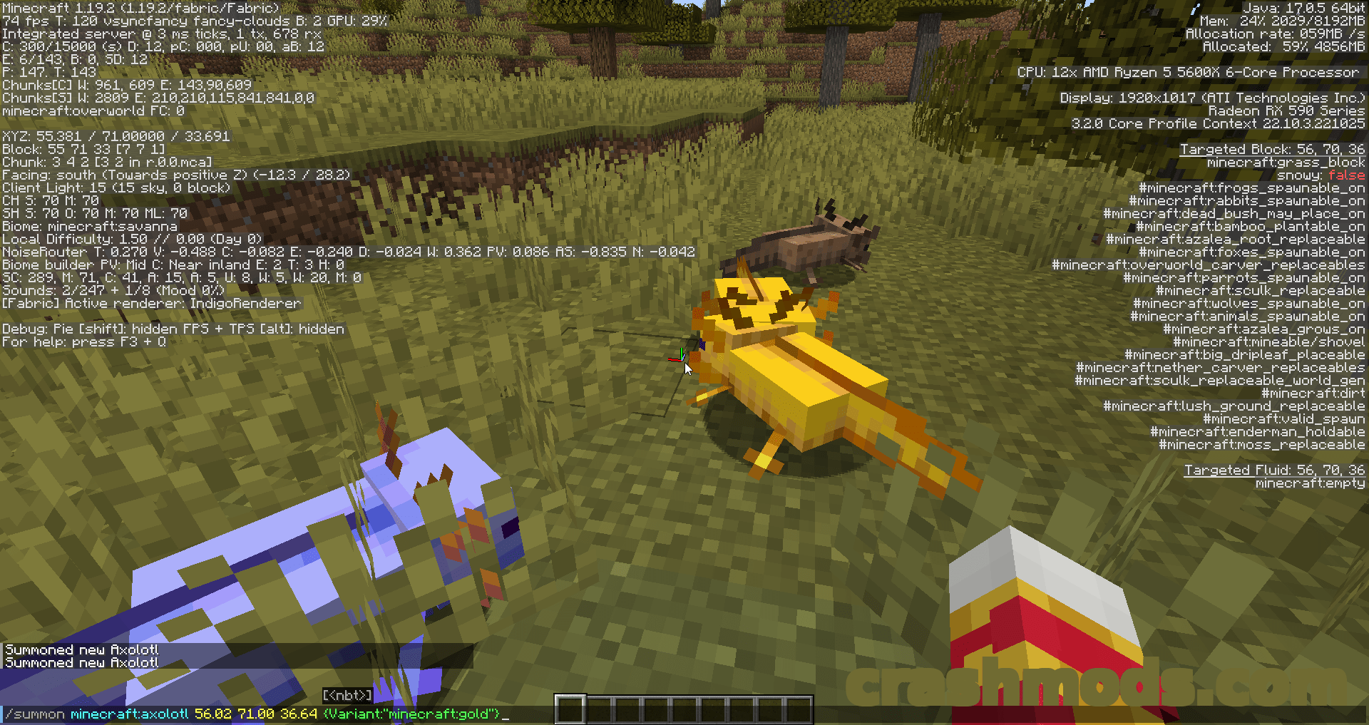 More Axolotl Variants API – Compatibility Library for Modded Axolotls – screenshot 2