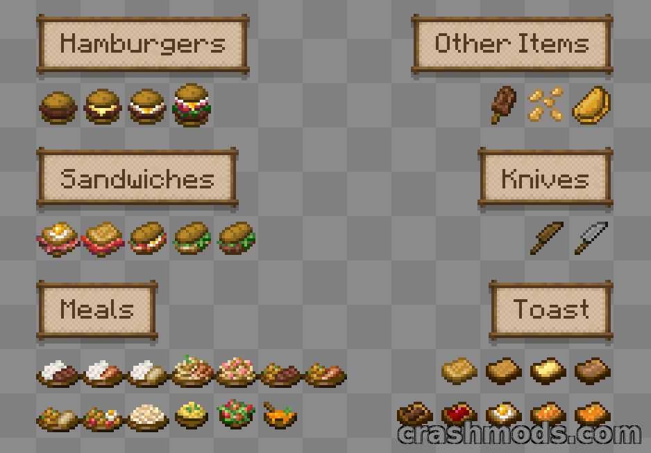 More Delight – Extra Meals, Knives and Ingredients for Farmer’s Delight – screenshot 5