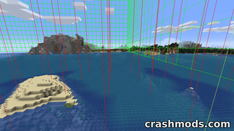 More Overlays Updated – Light Level Chunk Border and Item Search Overlays Minecraft mod screenshot