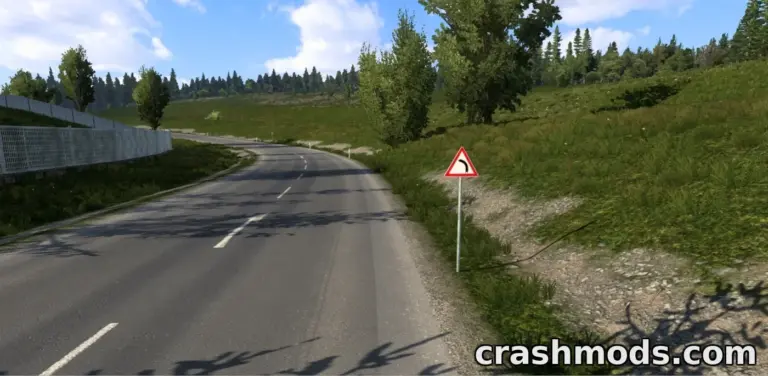 More Realistic Road Signs – New Sign Textures for Poland, Czechia, Germany and France Euro Truck Simulator 2 mod screenshot