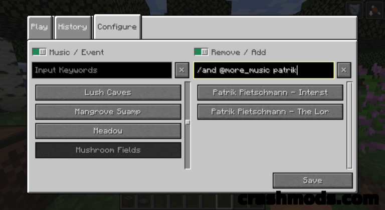 Music Control – Skip, Replay and Fully Customise the Game Soundtrack Minecraft mod screenshot