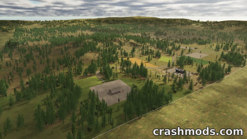 New Frontier – Open European Map with Rolling Hills Farming Simulator 25 mod screenshot