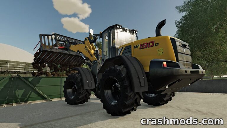 New Holland W190D – 234 HP Wheel Loader Farming Simulator 22 mod screenshot