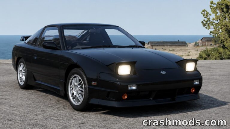 Nissan 180SX GT7 – 4 Configurations with Custom Sounds BeamNG.drive mod screenshot