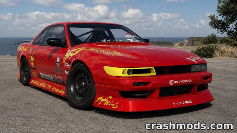 Nissan Silvia S13 – 8 Configurations and Tuning Options BeamNG.drive mod screenshot
