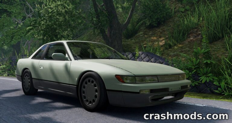 Nissan Silvia S13 – Tuning Skins and Custom Wheels BeamNG.drive mod screenshot