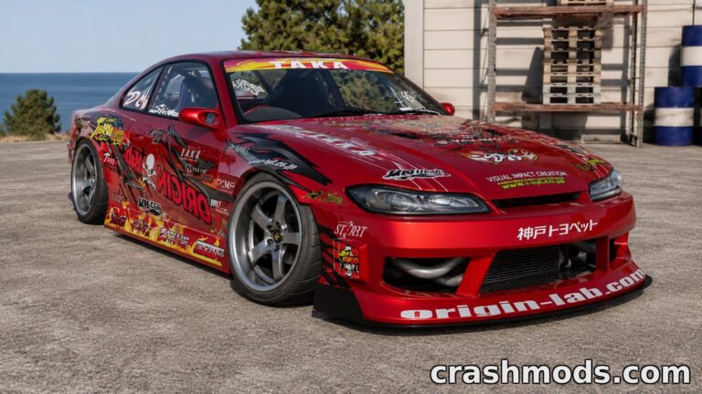 Nissan Silvia S15 – 89 Configurations and 20+ Body Kits BeamNG.drive mod screenshot