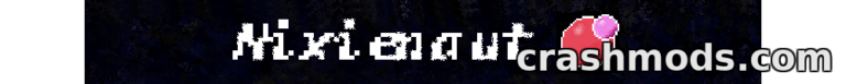 "Nixienaut mod logo for Minecraft, featuring stylized text and a vibrant design, enhancing modding capabilities."
