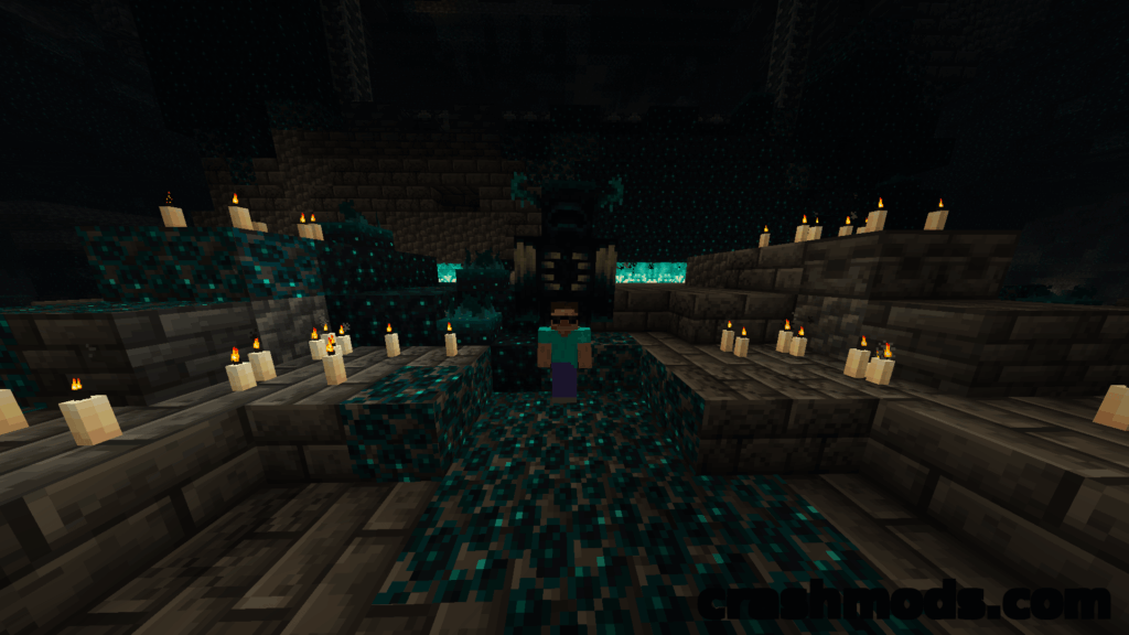 No Darkness Effect – Remove the Warden Darkness Fog Minecraft mod screenshot