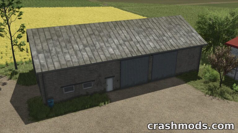 Old Warehouse – Grain Hall Placeable Shed Farming Simulator 25 mod screenshot