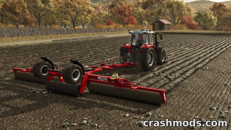 Ozdoken RC 950 – 9.5 m Field Roller Farming Simulator 25 mod screenshot