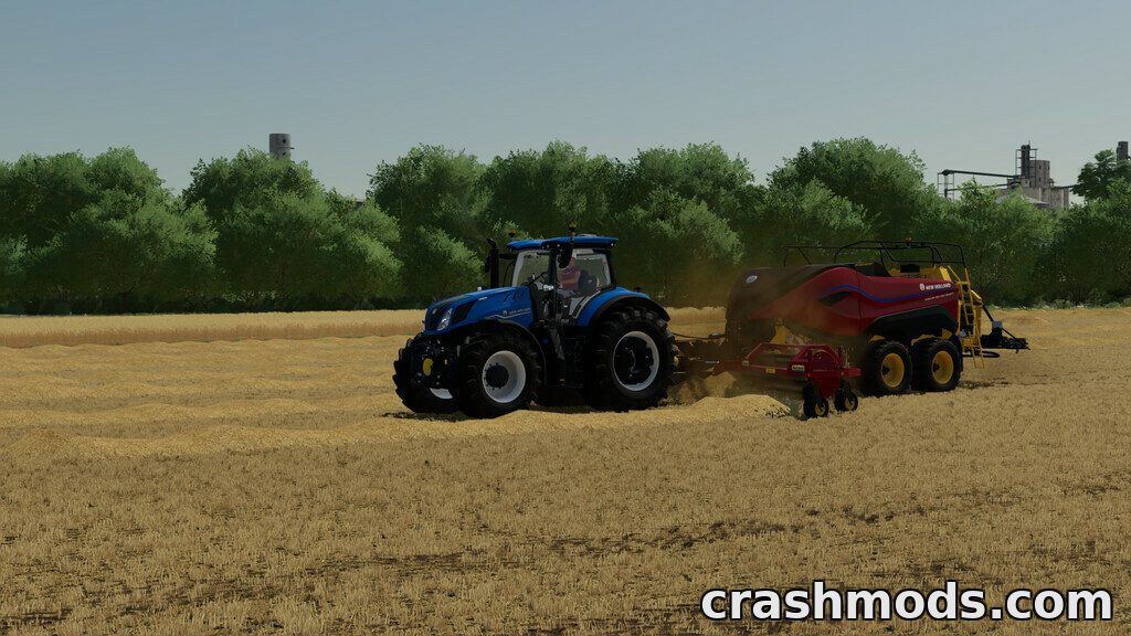 Pack of Balers With Windrower – 4 Balers with Coupled Rakes – screenshot 6